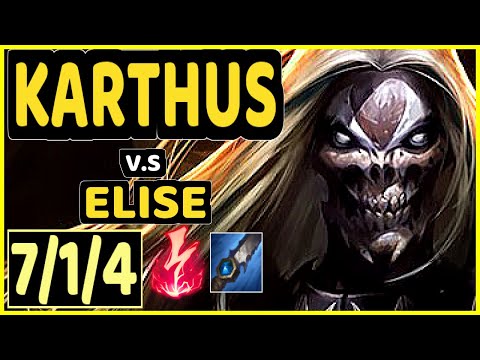 MINERVA (KARTHUS) vs ELISE - 7/1/4 KDA JUNGLE CHALLENGER GAMEPLAY - BR
