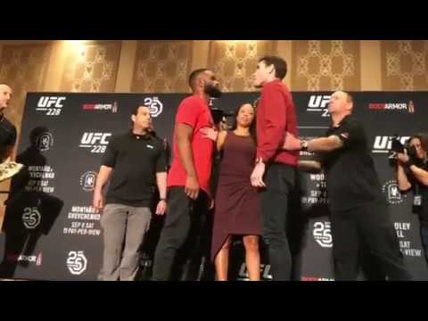 UFC 228: Tyron Woodley vs Darren Till Media Day Staredowns