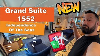 Independence Of The Seas | One Bedroom Grand Suite 1552 Full Tour & Review | Royal Caribbean Cruise