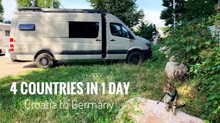 Croatia to Germany // 4 Countries in 1 Day!!!