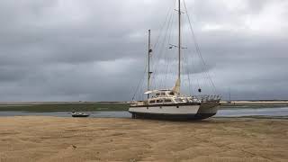 Mouillage dans la Lagune de Culatra au sud du Portugal