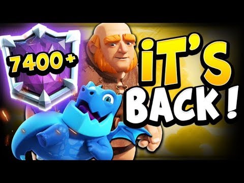 TOP 100 7300+ LADDER with GIANT EDRAG NW! - CLASH ROYALE
