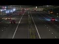 Knipperende lantaarnpalen langs A6 zorgen voor opvallende lichtshow