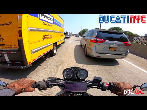 no shade? no teriyaki! Spicy Motorcycle Commute in Brooklyn - Ducati Style v1309