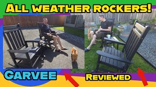 These Porch Rocking Chairs Are Surprisingly PERFECT 😳 | Outdoor HDPE GARVEE Rocker Set Review