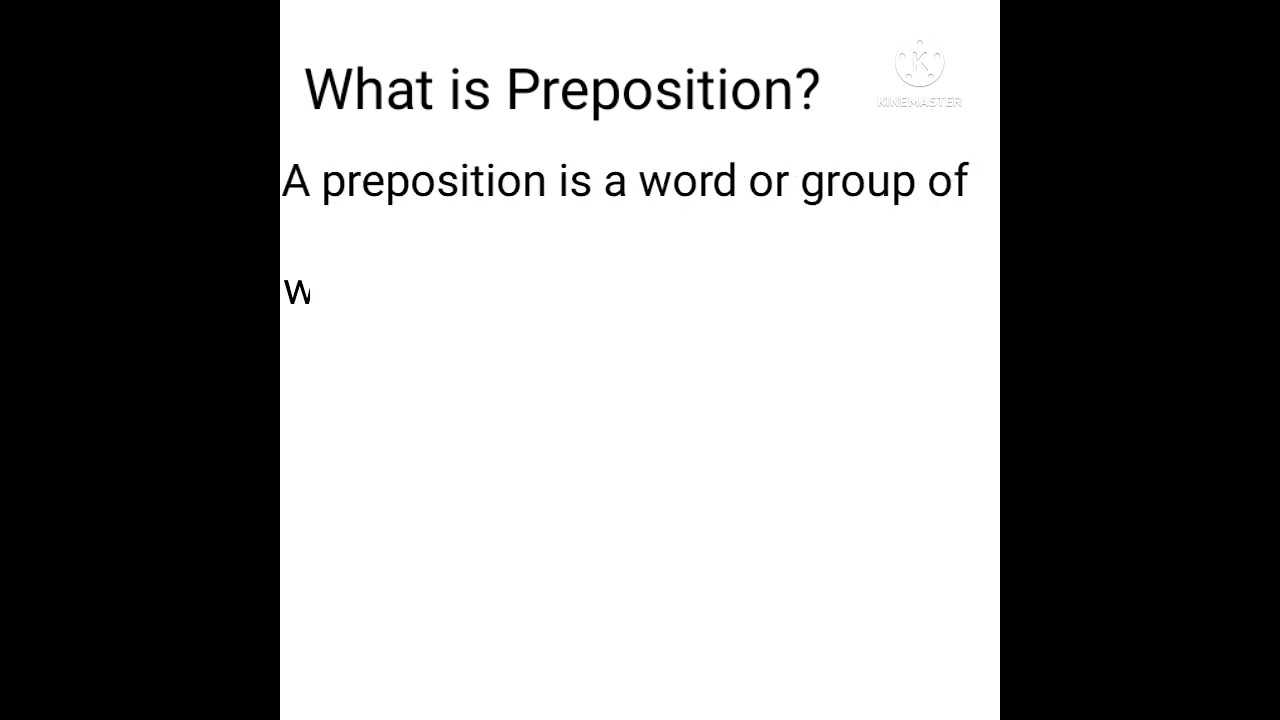What is Preposition (Definition of Preposition)