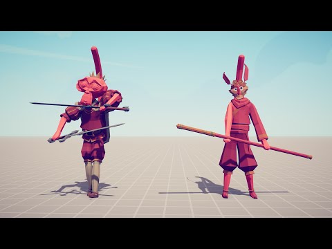 MONKY KING & MONKEY KING vs UNITS - Totally Accurate Battle Simulator TABS