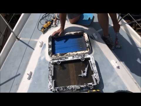 DIY Boat restoration: Deck hatch removal