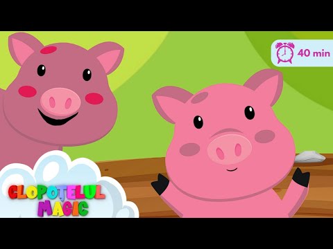Purcelușul Rotofei + alte cântecele cu animăluțe - Colaj 40 de min - Clopoțelul Magic