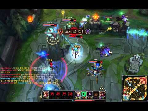 Longzhu Frozen Viktor Pentakill play(League of Legends)