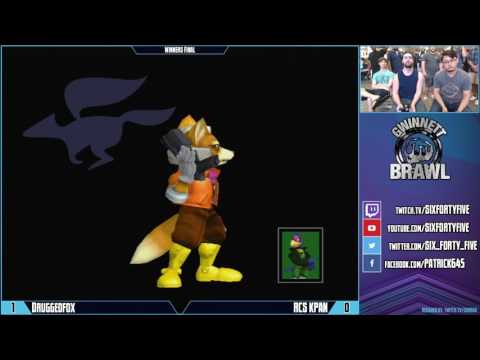 GB Sep 17, 2016 - SSBM Singles - Winners Final - Druggedfox vs RCS KPAN