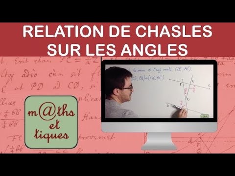Applying the Chasles relationship to angles - Première S