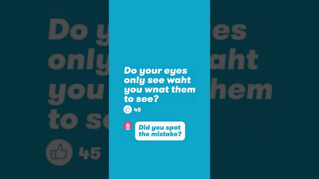 Be Aware Before You Share Tip 2:  Be careful about typos and errors