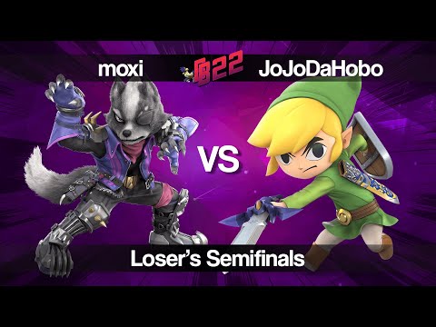Beak Bonk 2022 - moxi (Wolf) VS JoJoDaHoBo (Toon Link) Smash Ultimate Losers Semifinals