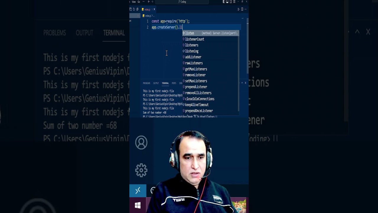 Node js - How to Run HTTP Web Server - Part 1 | Dr. Vipin Classess #drvipinclasses  #nodejs