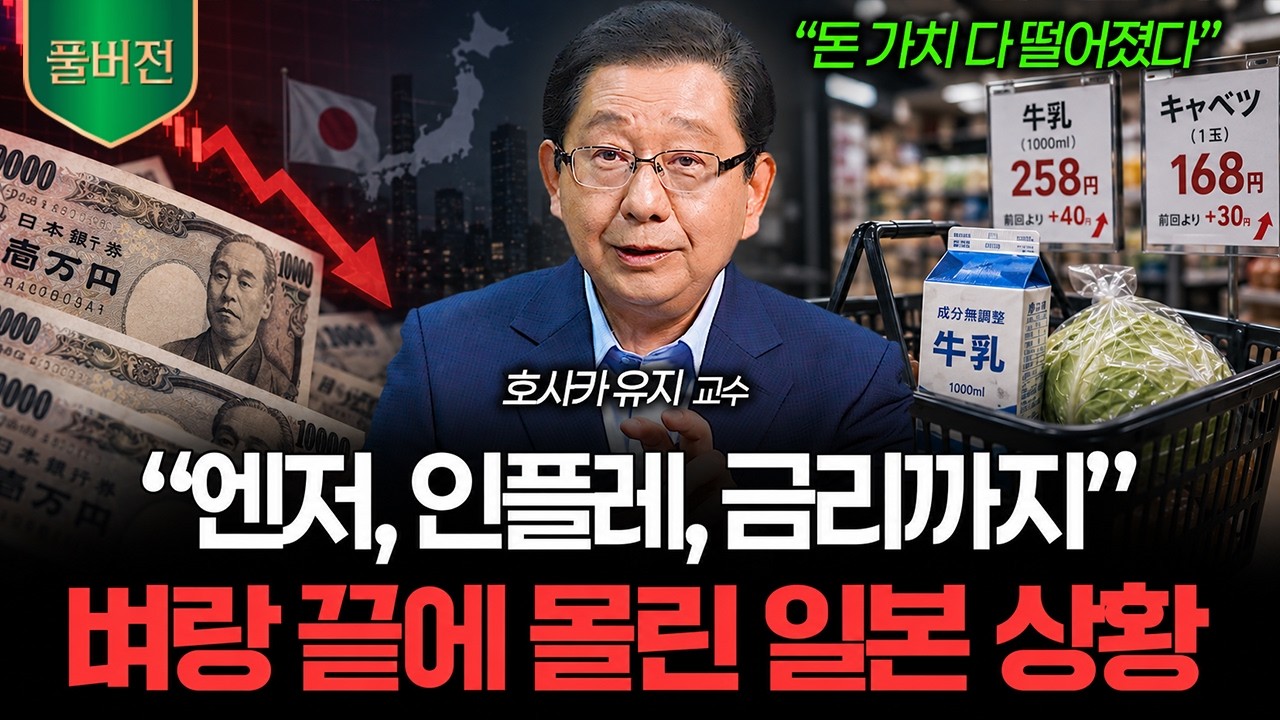 "지금 일본 진짜 심각합니다" 세 가지 악재가 동시에 덮친 벼랑 끝 일본 상황 (호사카유지 풀버전)