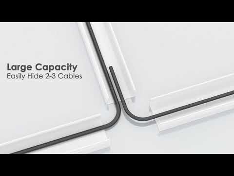 Cord Cover Raceway Kit, 157in Cable Cover Channel, Paintable Cord Concealer System Cable