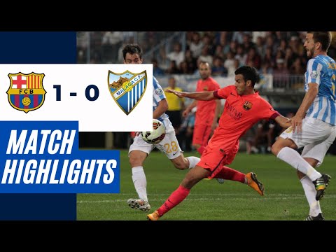 Malaga 0-1 Barcelona | La Liga 2014 Highlights & Goals! ⚽🔥 | HD