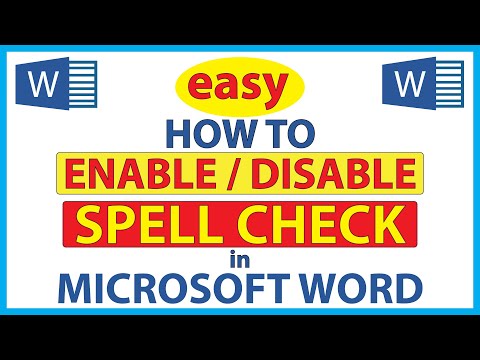 Microsoft Word: How To Enable Or Disable Spell Check In Word | 365 |