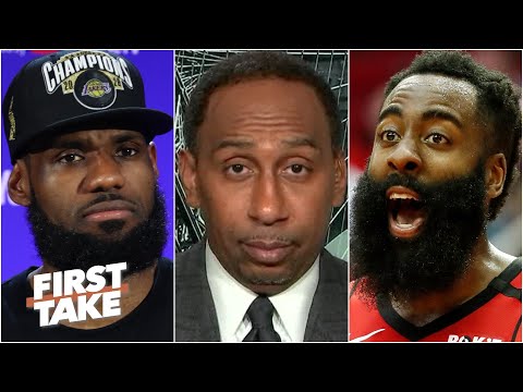 詹姆斯-哈登、KD與凱里-歐文會阻止勒布朗和湖人重蹈覆轍嗎？| 首發 (Would James Harden, KD & Kyrie Irving stop LeBron and the Lakers from repeating? | First Take)