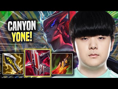 CANYON TRIES YONE WITH NEW BUFFS! - DK Canyon Plays Yone TOP vs Graves! | Season 2022