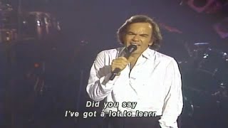 Neil Diamond  - Teach Me Tonight  (Live 1986 Lyrics on Screen)