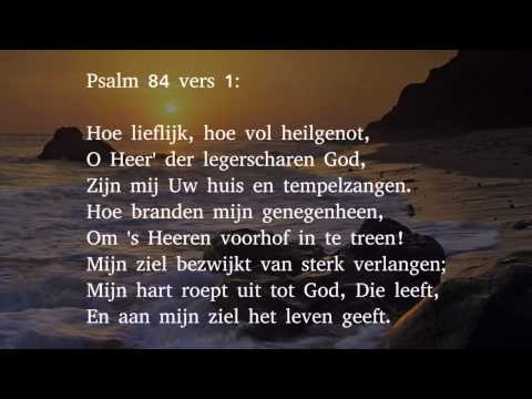 Psalm 84 vers 1 en 5 - Hoe lieflijk, hoe vol heilgenot