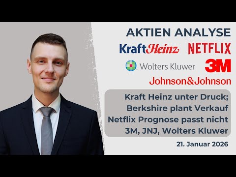 Netflix stock, Kraft Heinz stock - Berkshire Hathaway, 3M stock, Wolters Kluwer stock, Johnson & ...