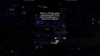 Plane flies over Taylor Swift Eras Tour in Argentina ✈️🤩 #shorts #taylorswift #concert