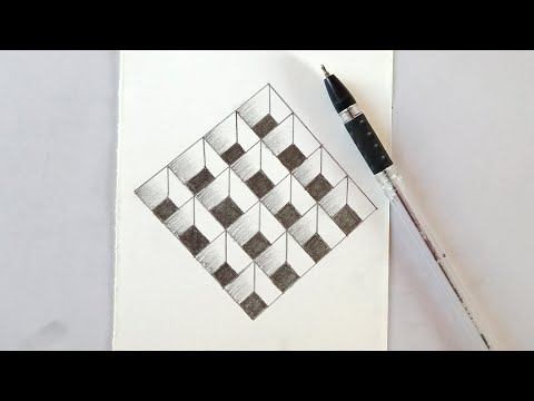 Optical illusion drawing tutorial