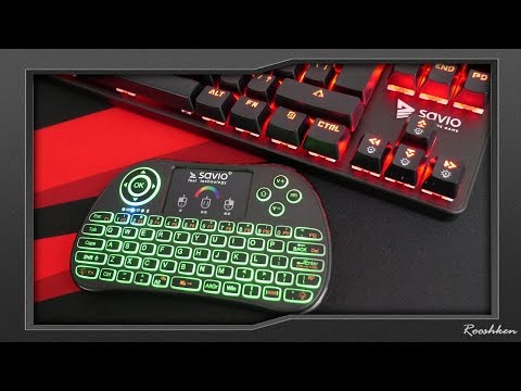 Podświetlana mini klawiatura bezprzewodowa RGB TV Box, Smart TV, konsole, PC KW-03