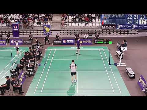 Match point - Mads Christophersen vs Chi Yu Jen - MS, SF - Nantes Int. Challenge 2022