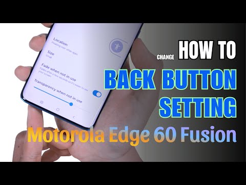 How to enable Back button setting on Motorola Edge 60 Fusion