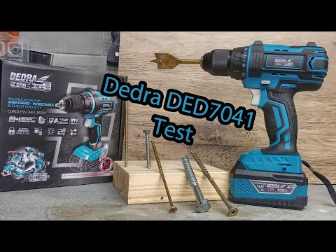 Suktuvas - gręžtuvas DEDRA DED7041, 18V (DED7034, DED7038) video
