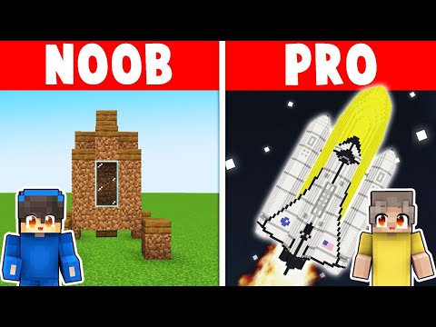 NOOB VS PRO: ROKET YAPI KAPIŞMASI! -Minecraft