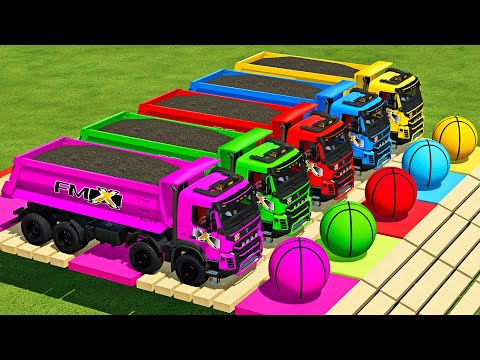 LOAD SUNFLOWERS & TRANSPORTING WITH VOLVO & MAN TRUCKS - Farming Simulator 22