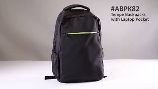 ABPK82 | Tempe Backpacks with Laptop Pocket