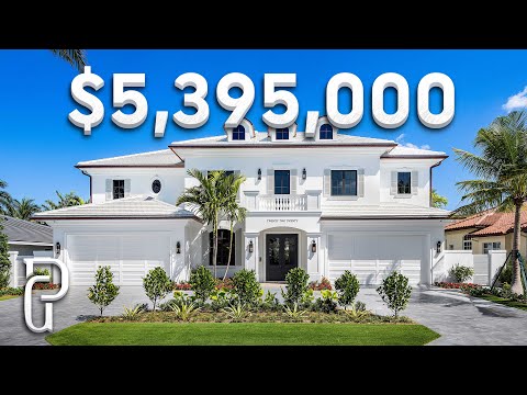 Inside a $5,395,000 Modern Coastal Farmhouse Inspired Home In Florida! | Propertygrams Mansion Tours