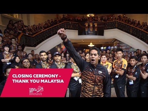 KL2017 SEA Games Closing Ceremony - Thank You Malaysia