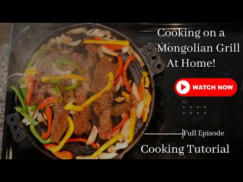 Cooking Steak Flap Meat on a Mongolian Barbecue Grill