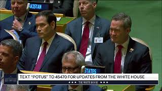 第79回国連総会におけるトランプ大統領の演説(2025年)