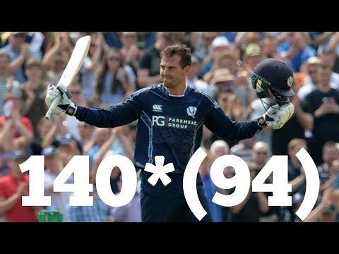 Scotland Vs England 2018 | Calum MacLeod 140* Runs 94 Balls
