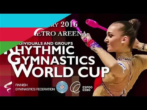 Aliya ASSYMOVA Qualify Hoop Rhythmic Gymnastics World Cup 2016 Espoo