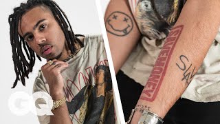 Vic Mensa Breaks Down His Tattoos | Tattoo Tour | GQ