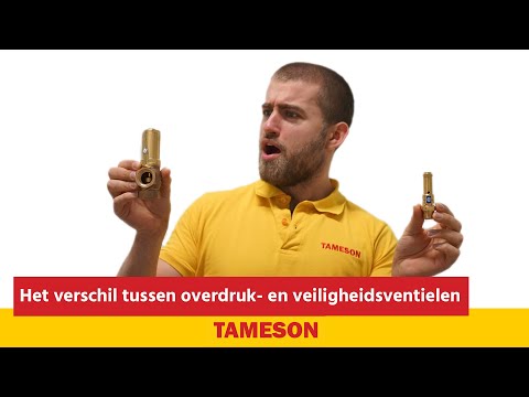 Het verschil tussen overdruk- en veiligheidsventielen | Tameson