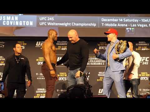 UFC 245 Kamaru Usman vs. Colby Covington - First Staredown