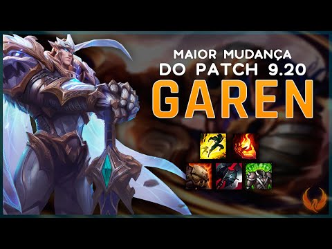MAIOR MUDANÇA DO PATCH 9.20 - MINI REWORK DO GAREN - TOPLANE GAMEPLAY [PT-BR]
