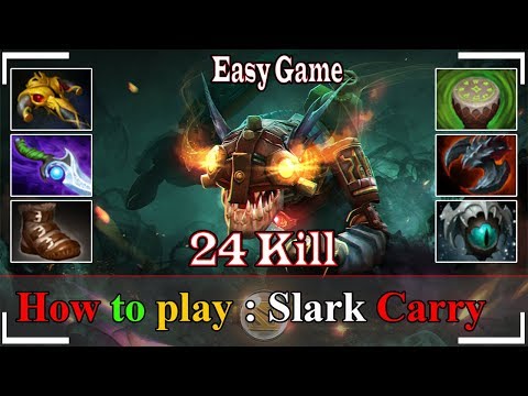 Godlike Slark offlane Ez Game 24 Kill - Immortal Gameplay