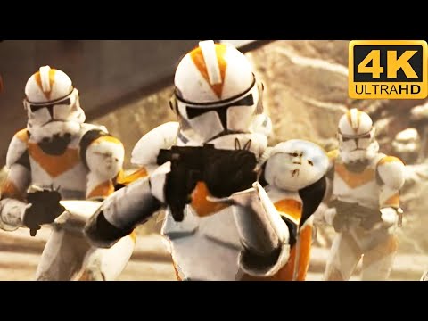 BATTLE OF GEONOSIS: Clone Troopers vs CIS Battle Droids - Star Wars: Battlefront 2 (PS5, 4K, HDR)