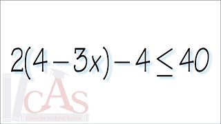 Q18, solve linear inequality